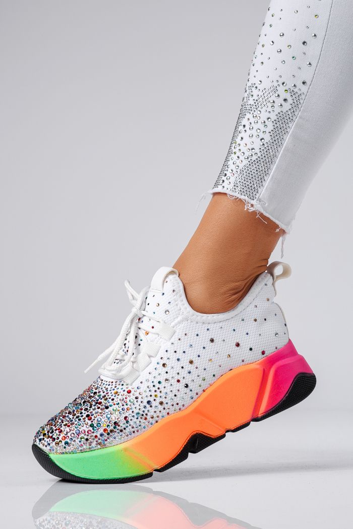 Adidasi dama multicolor din material textil Maria #24607