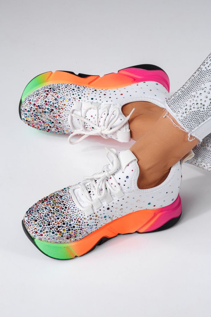 Adidasi dama multicolor din material textil Maria #24607