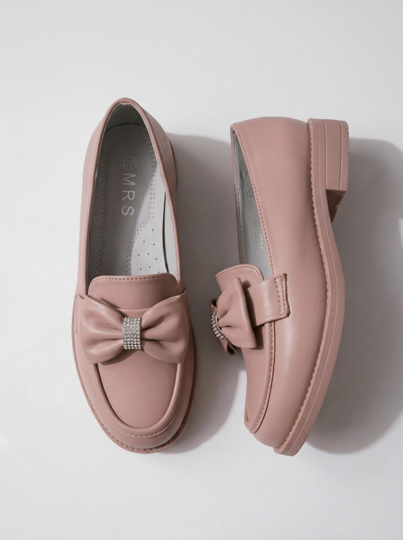 Pantofi fete roz din piele ecologica Alda2 #24621