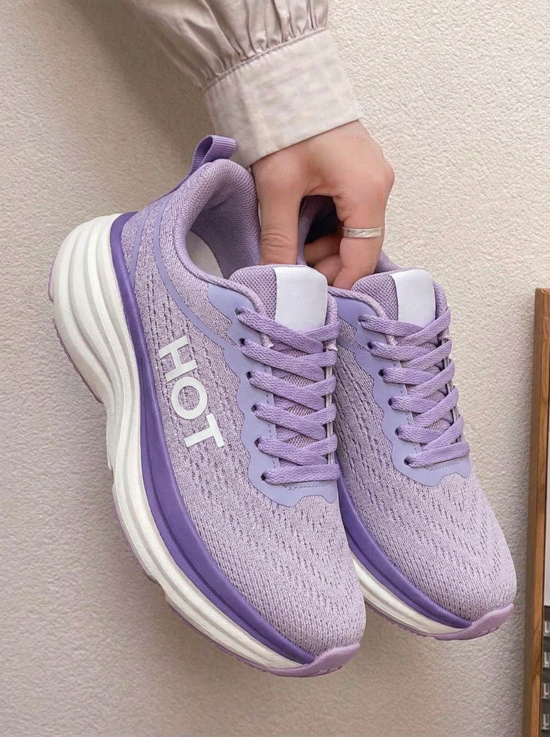 Adidasi dama mov din material textil Luna #20288