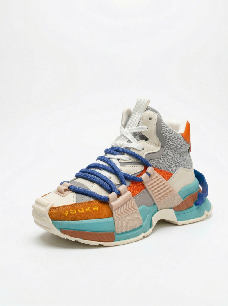 Adidasi dama portocalii din piele ecologica Nyssa #24682