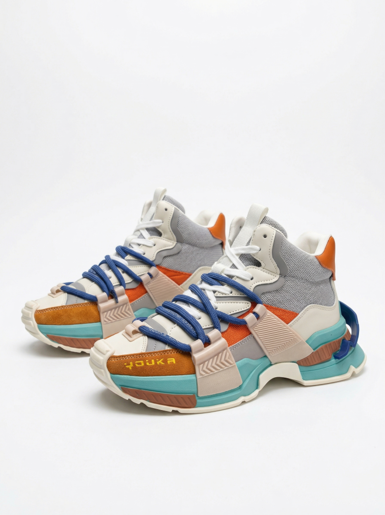 Adidasi dama portocalii din piele ecologica Nyssa #24682