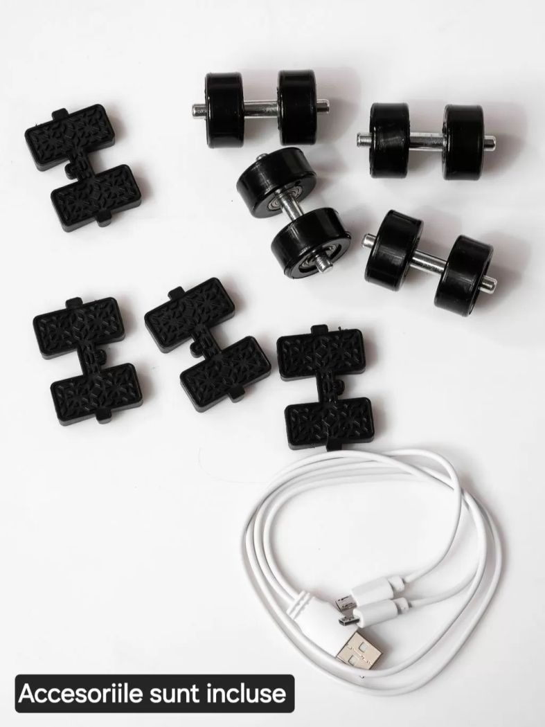 Adidasi cu role albastrii din material textil Helys3 #24866