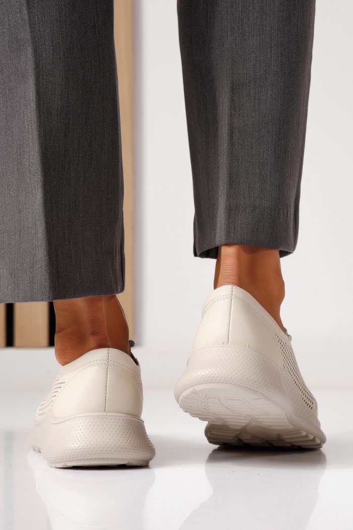 Pantofi casual dama bej  din piele ecologica Gilda #24941