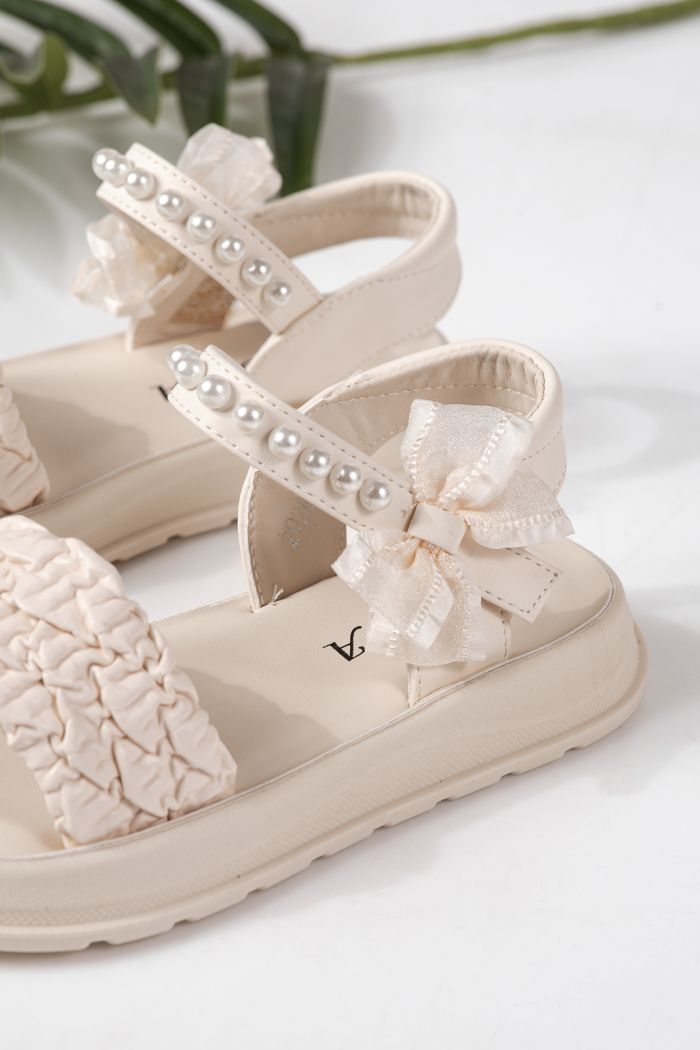 Sandale copii bej din piele ecologica Harper #24960