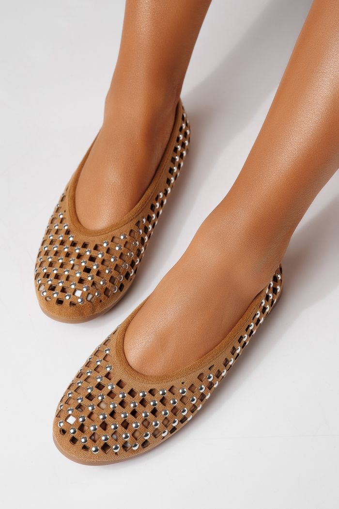 Balerini dama maro din piele ecologica Diamond #25116