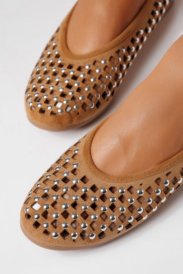 Balerini dama maro din piele ecologica Diamond #25116