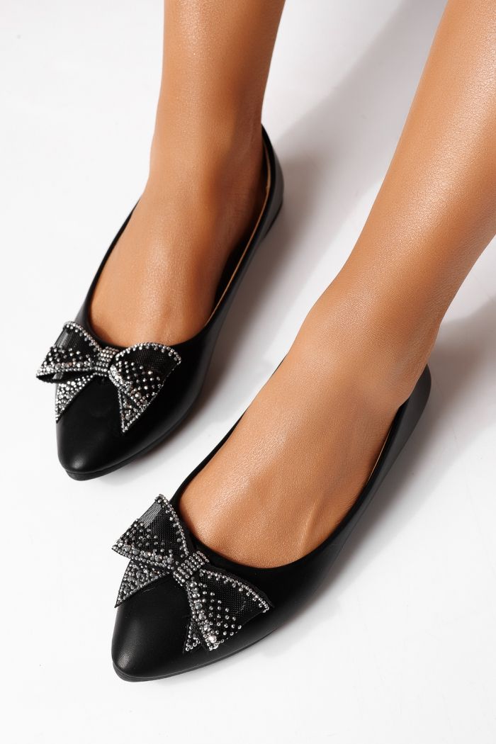 Balerini dama negri din piele ecologica Linnea #25111