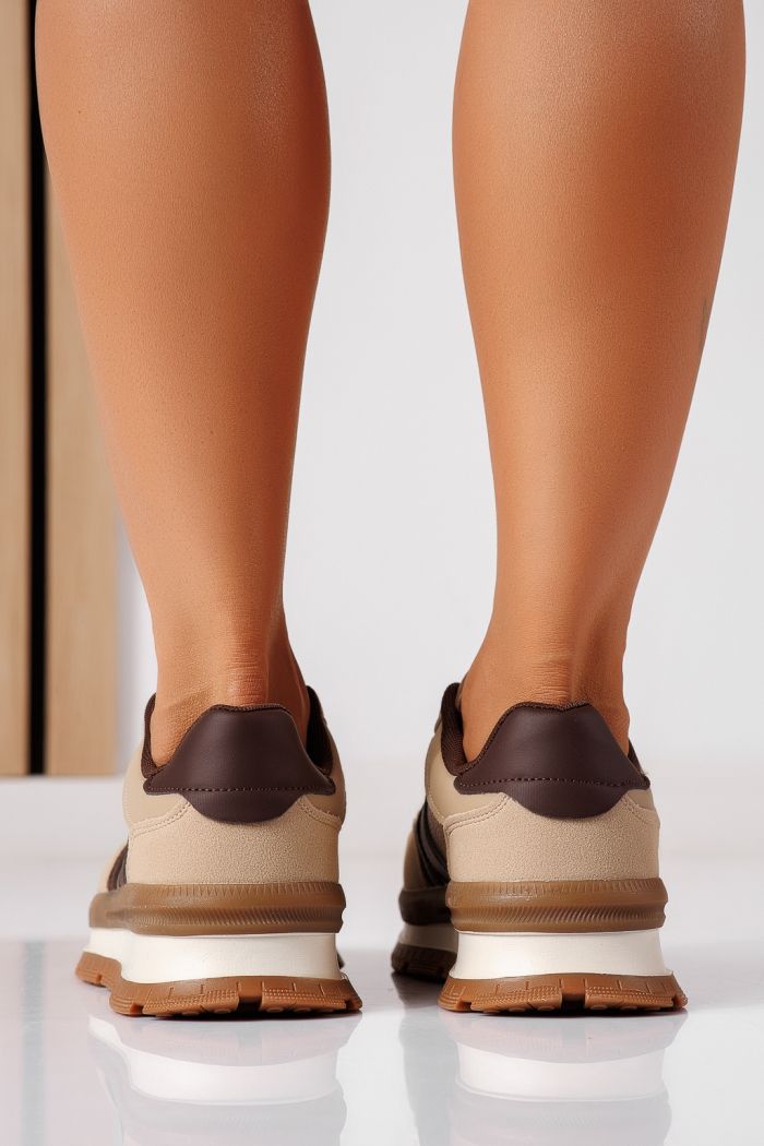 Adidasi dama khaki din piele ecologica Ottilie #25492