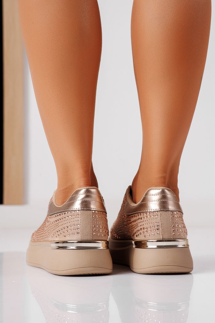 Adidasi dama khaki din piele ecologica intoarsa Lark #25476