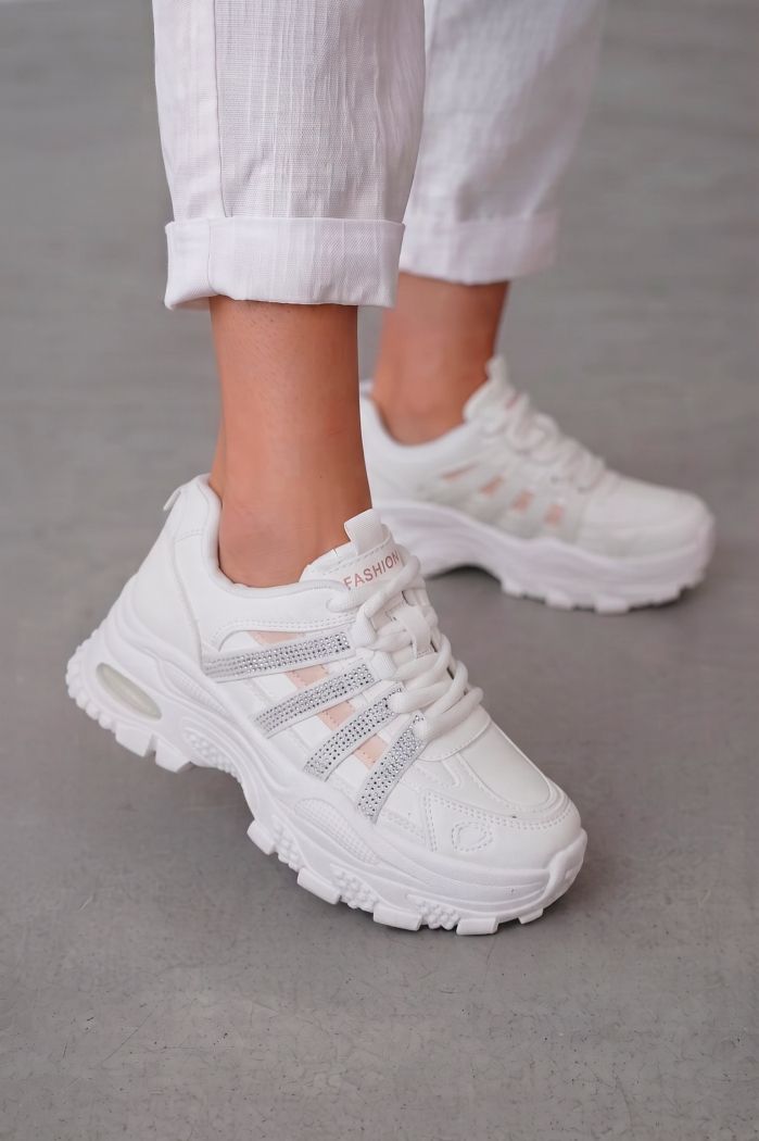 Adidasi dama roz din piele ecologica Alizee #25540