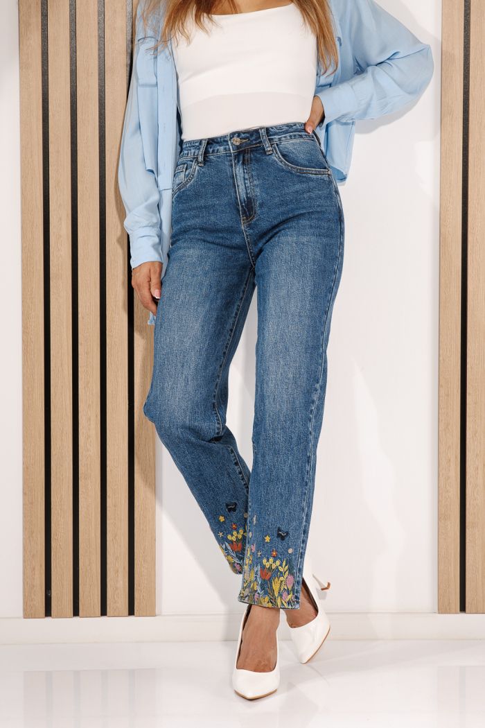 Blugi Skater Fit Dama Yara Albastri #A1437