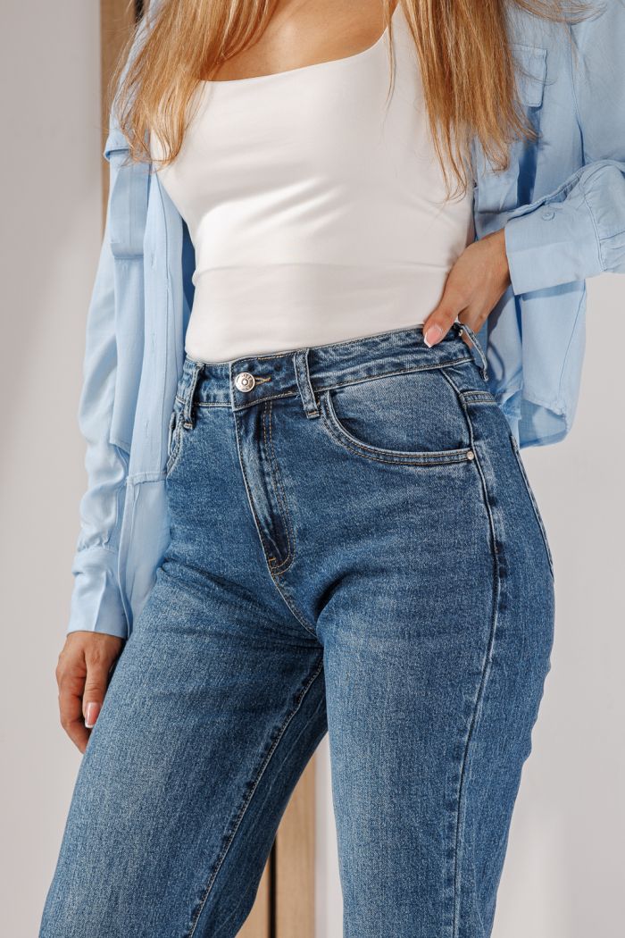Blugi Skater Fit Dama Yara Albastri #A1437
