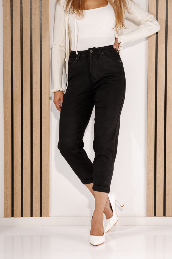 Blugi Baggy Fit Dama Elys Negri #A1435