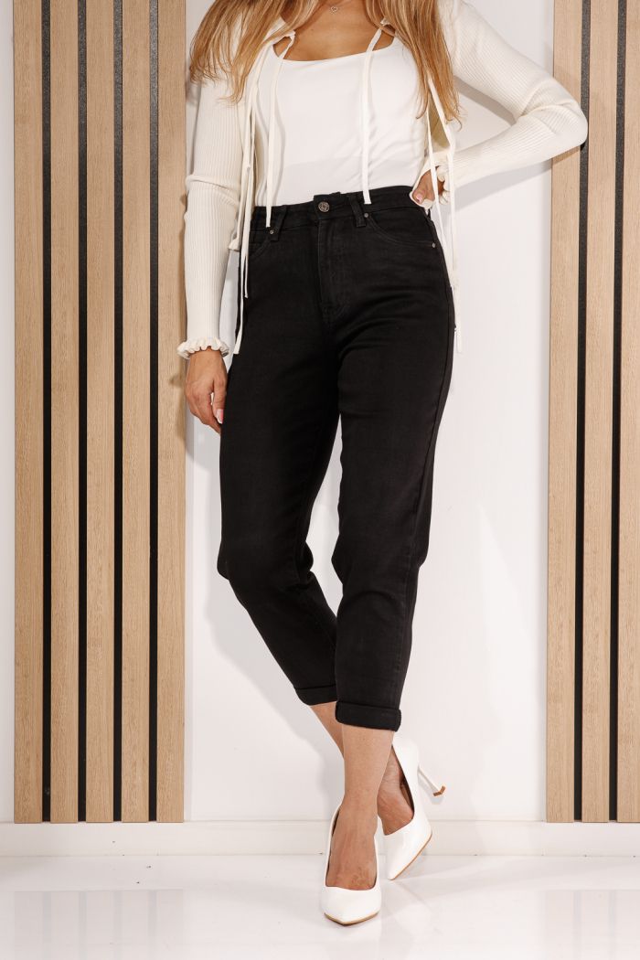 Blugi Baggy Fit Dama Elys Negri #A1435