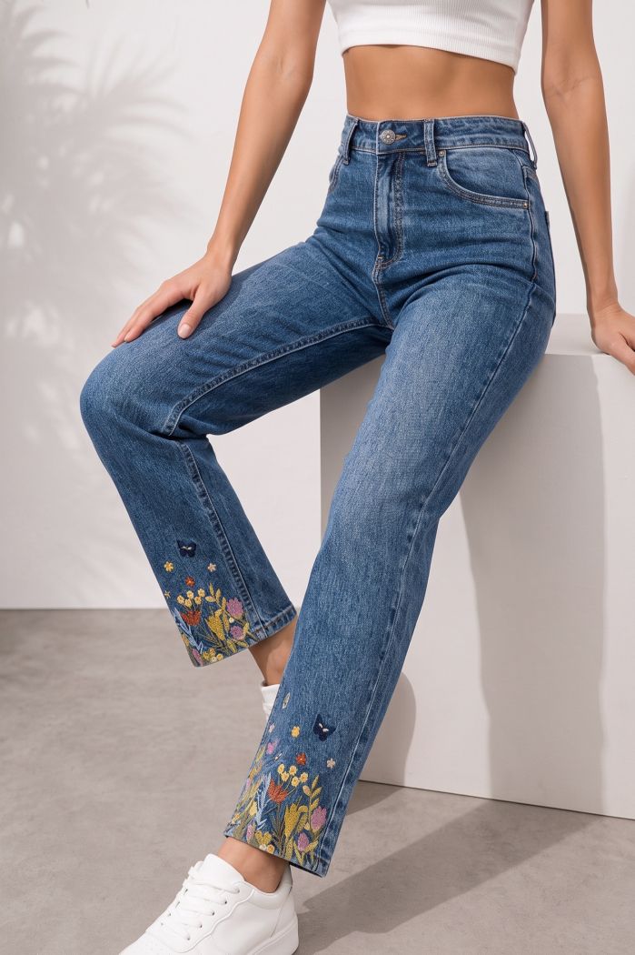 Blugi Skater Fit Dama Yara Albastri #A1437