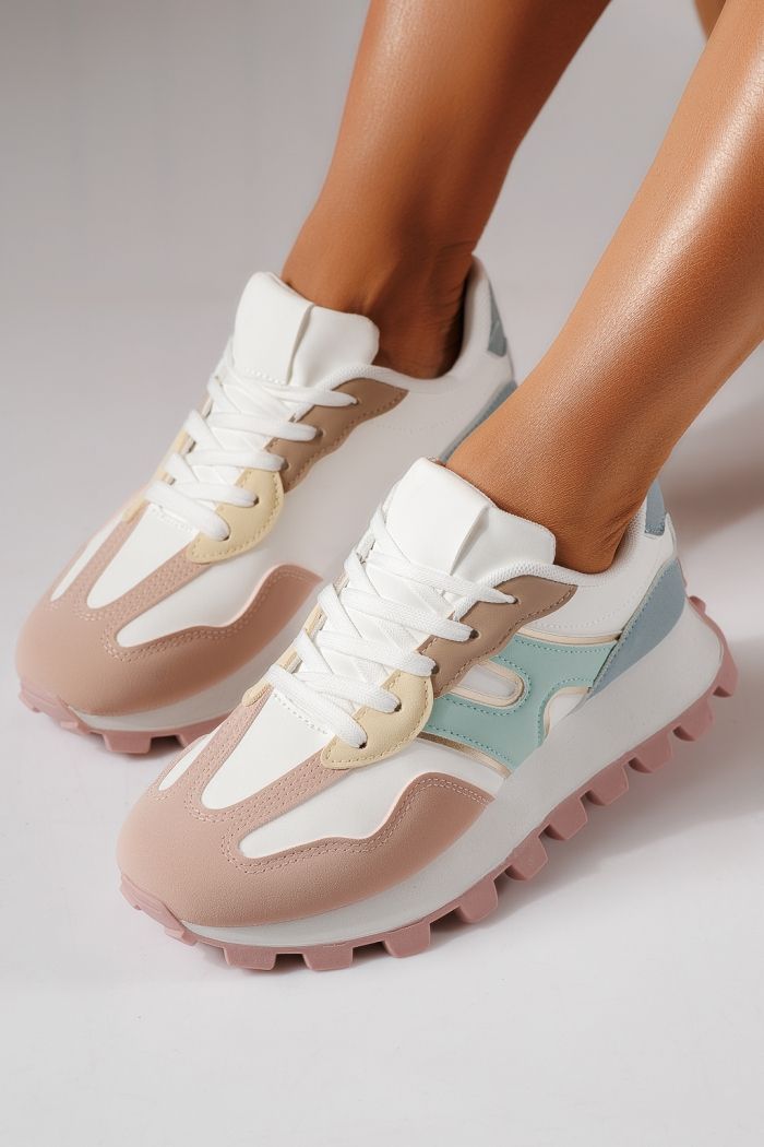 Adidasi dama multicolor din piele ecologica Elzira #30165