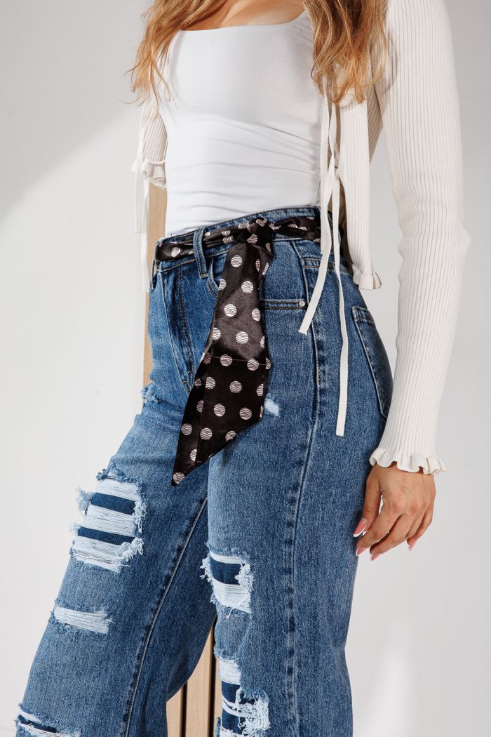 Blugi Wide Leg Fit Dama Dana Albastri #A1456