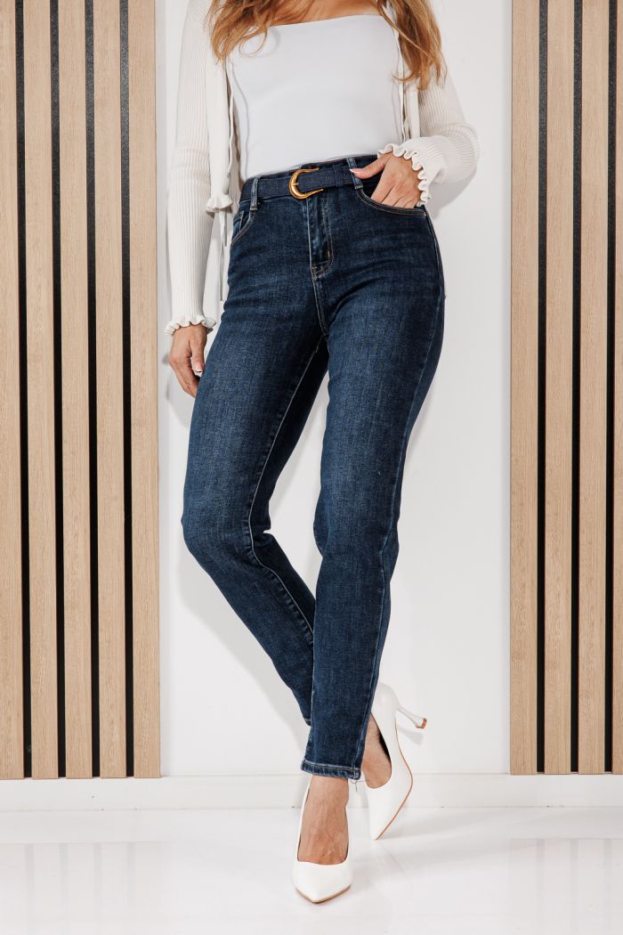 Blugi MomFit Dama Rina Albastri #A1462