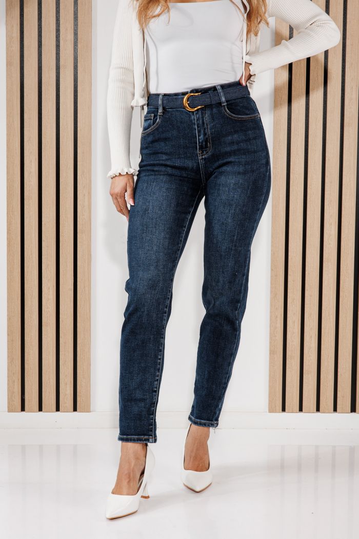 Blugi MomFit Dama Rina Albastri #A1462
