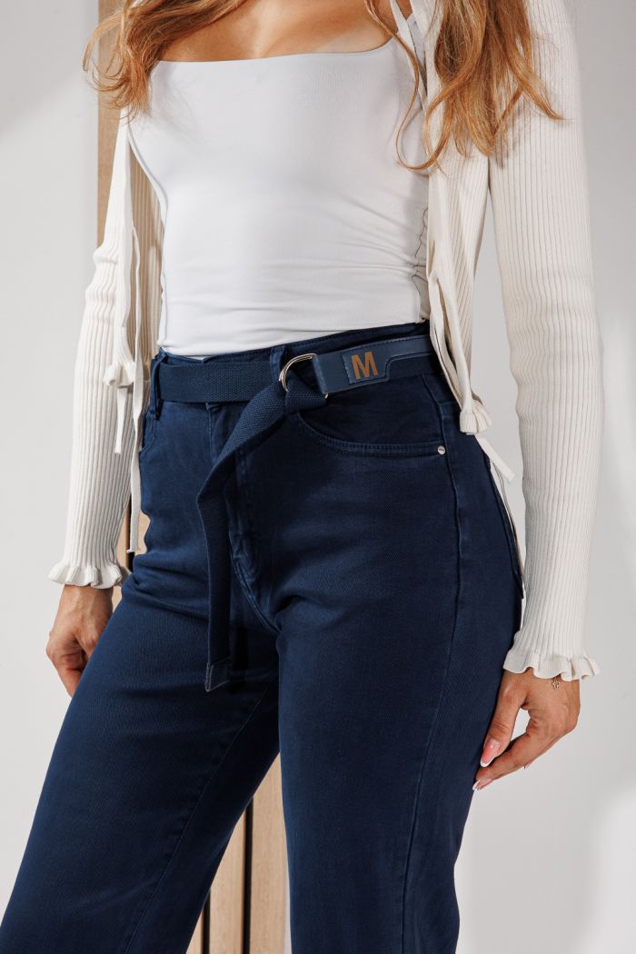 Blugi Baggy Fit Dama Sarah Albastri #A1464