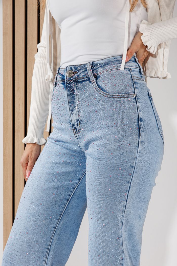 Blugi Wide Leg Fit Dama Alma Albastri #A1458