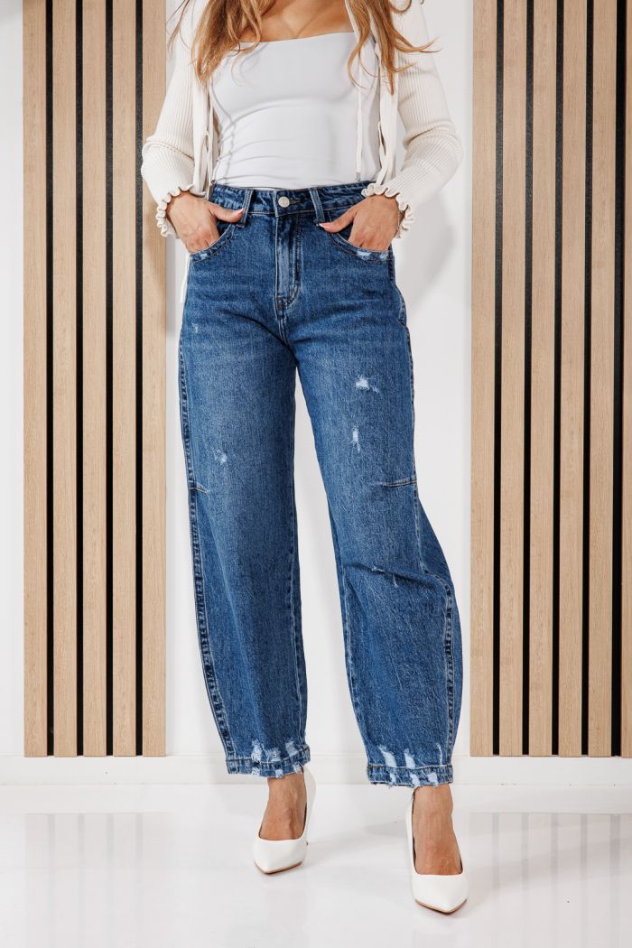 Blugi Loose  Fit Dama Noa Albastri #A1450