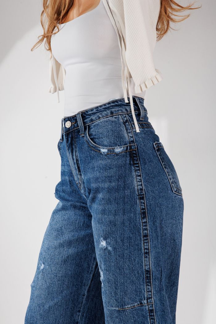 Blugi Loose  Fit Dama Noa Albastri #A1450