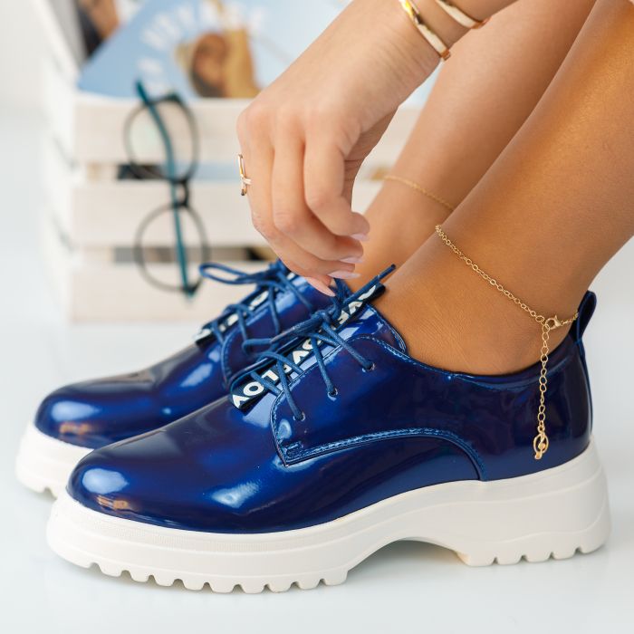 Pantofi Casual Zoella Albastru #210M