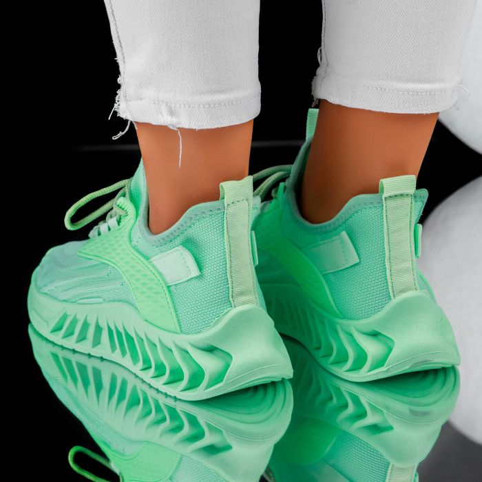 Дамски спортни обувки Otilia зелено #6473M