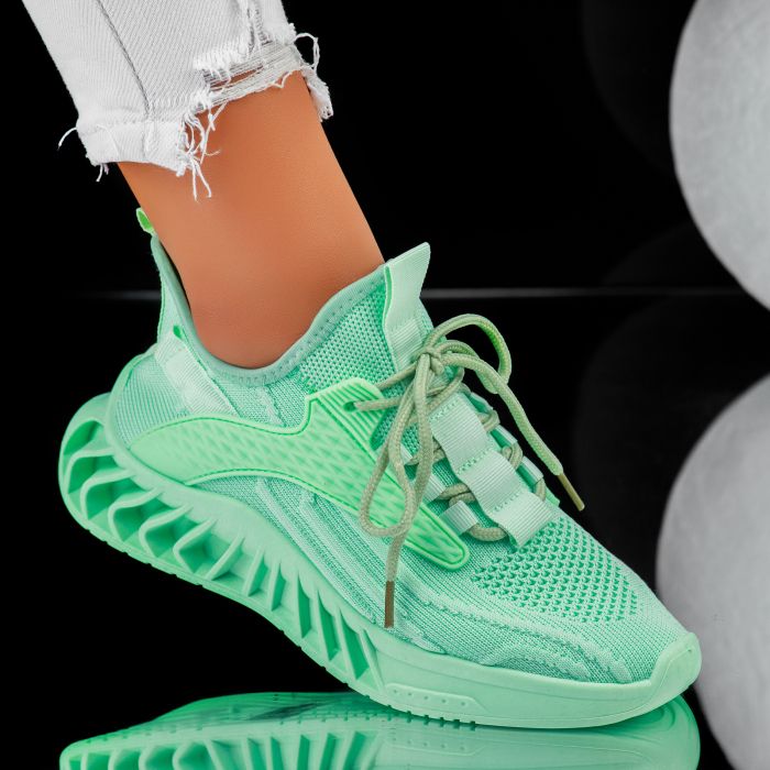 Дамски спортни обувки Otilia зелено #6473M