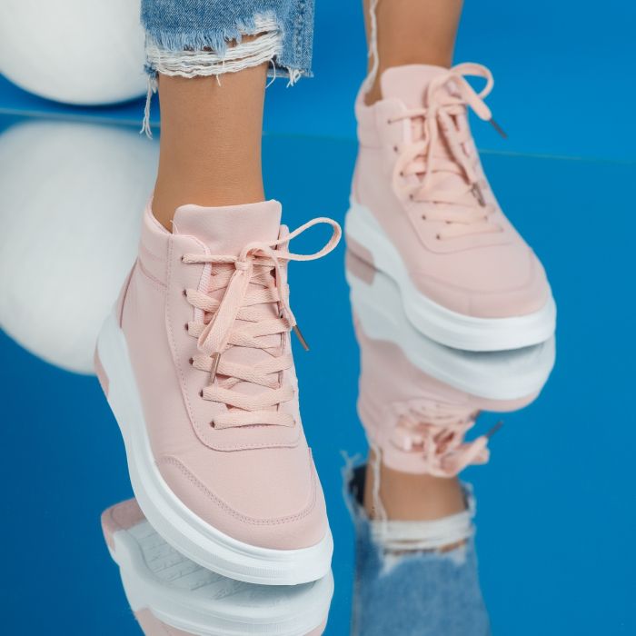 Дамски спортни обувки Carla розово #6818M