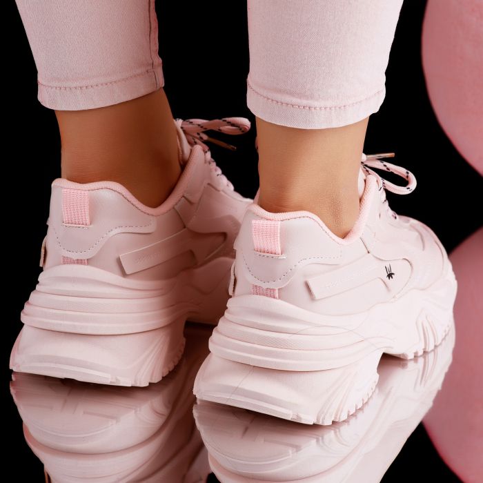 Дамски спортни обувки Jamila розово #6912M