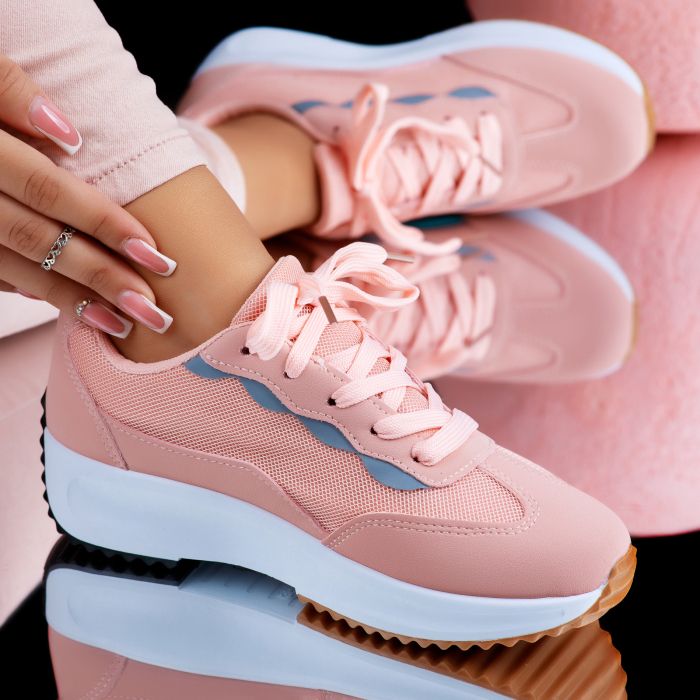 Дамски спортни обувки Chira розово #6888M