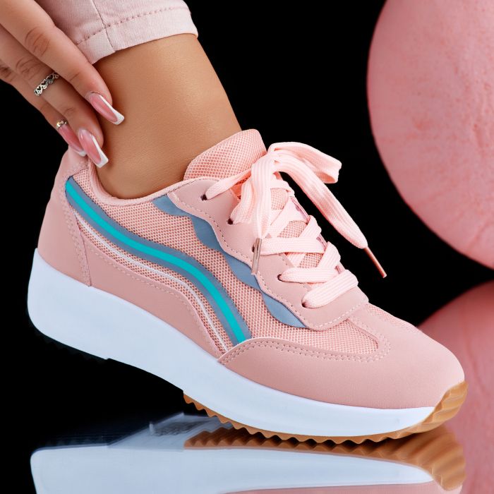 Дамски спортни обувки Chira розово #6888M