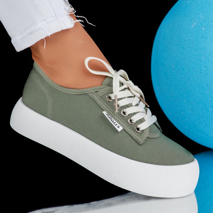 Дамски спортни обувки Gloria Зелено #6848M