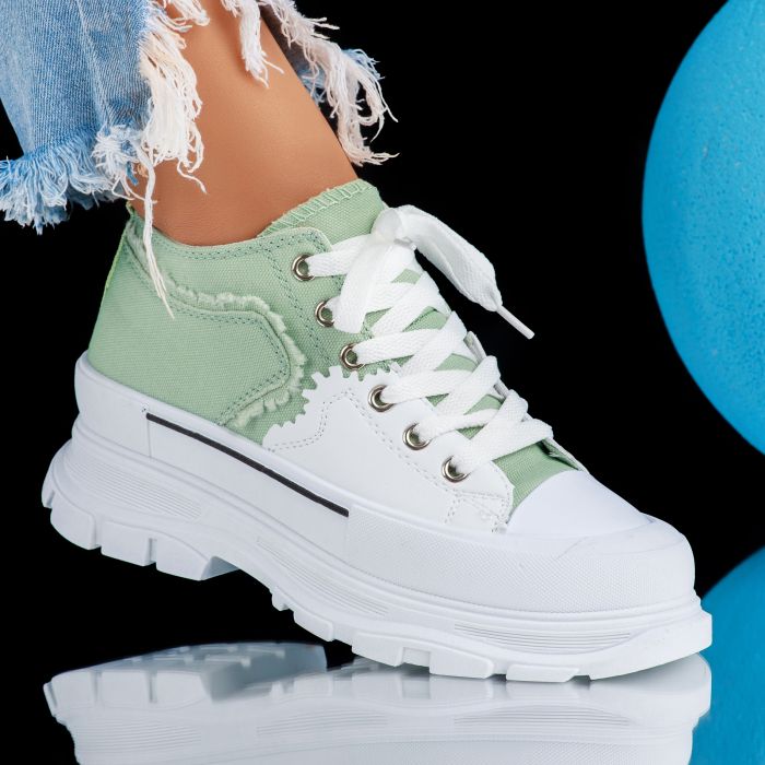 Дамски спортни обувки Daria Зелено #6830M