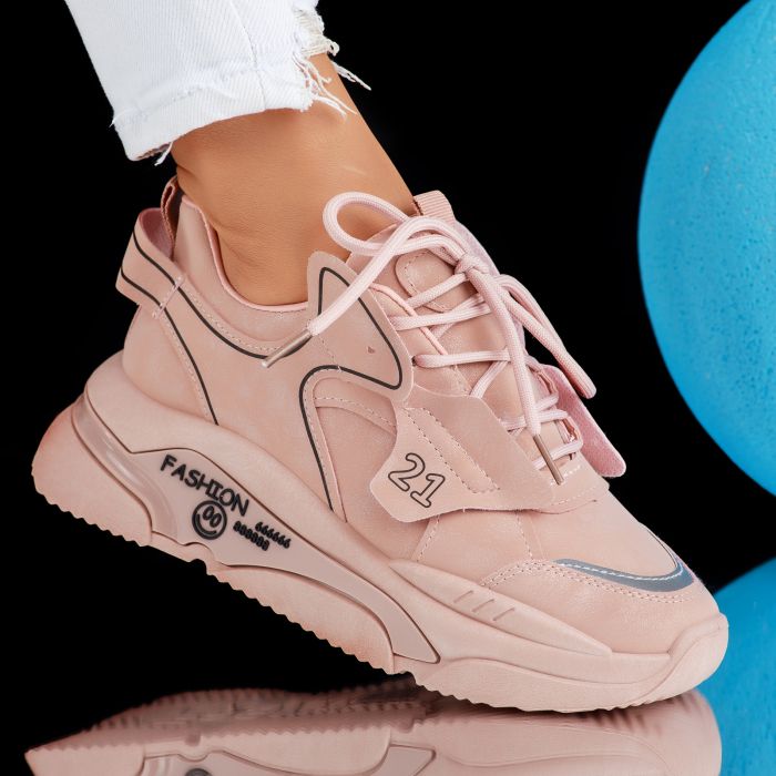 Дамски спортни обувки Isabel розово #6910M