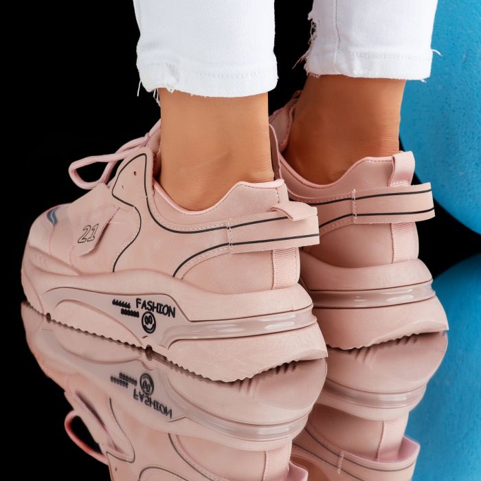 Дамски спортни обувки Isabel розово #6910M