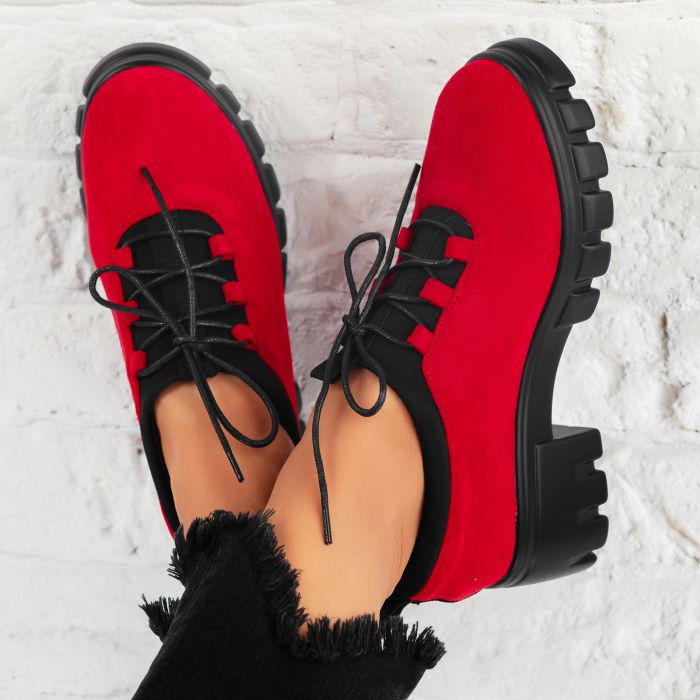 Дамски ежедневни обувки Deka червен #7075M