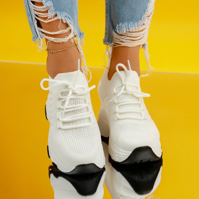 Дамски спортни обувки Amara Бял #7065M