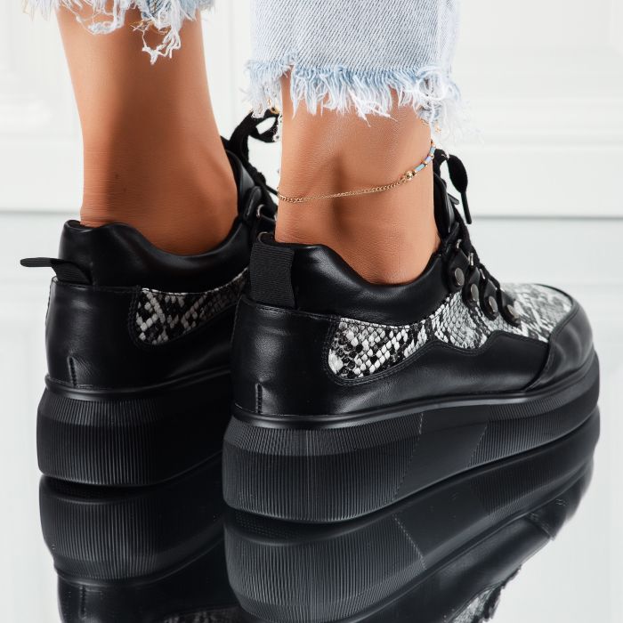Pantofi Casual Dama Lydia Snake #7433M