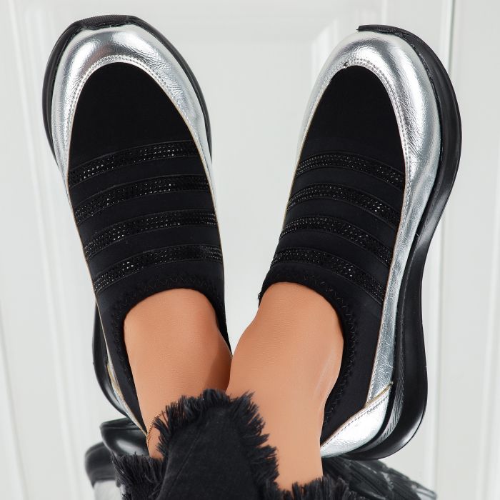 Дамски спортни обувки Iselin сребро #7459M