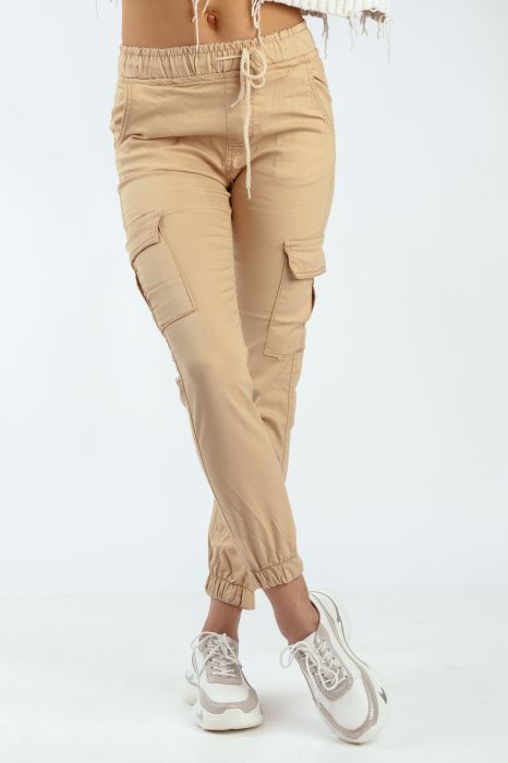 Pantaloni Dama Leyla  Bej  #A33