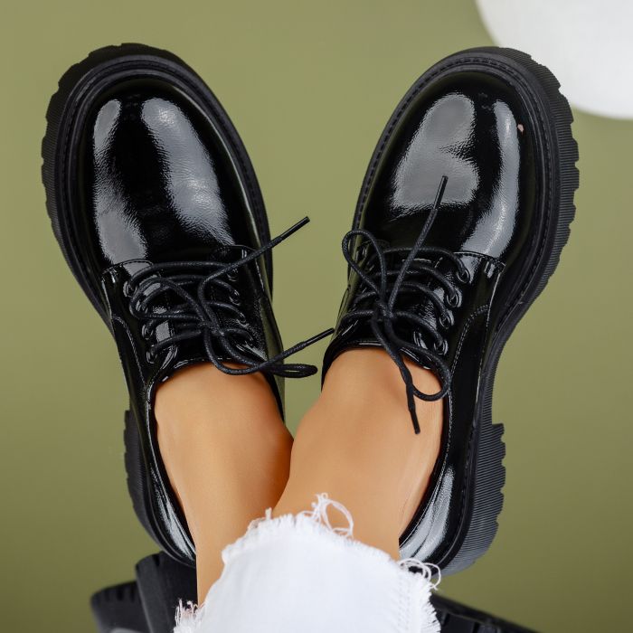 Pantofi Casual Dama Eda2 Negri #9196