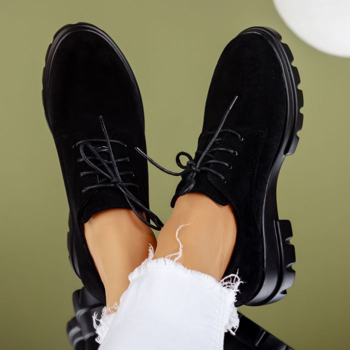 Pantofi Casual Dama Coralia Negri #9200