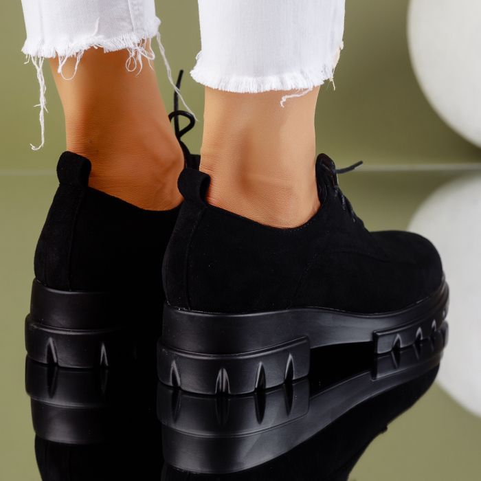 Pantofi Casual Dama Coralia Negri #9200