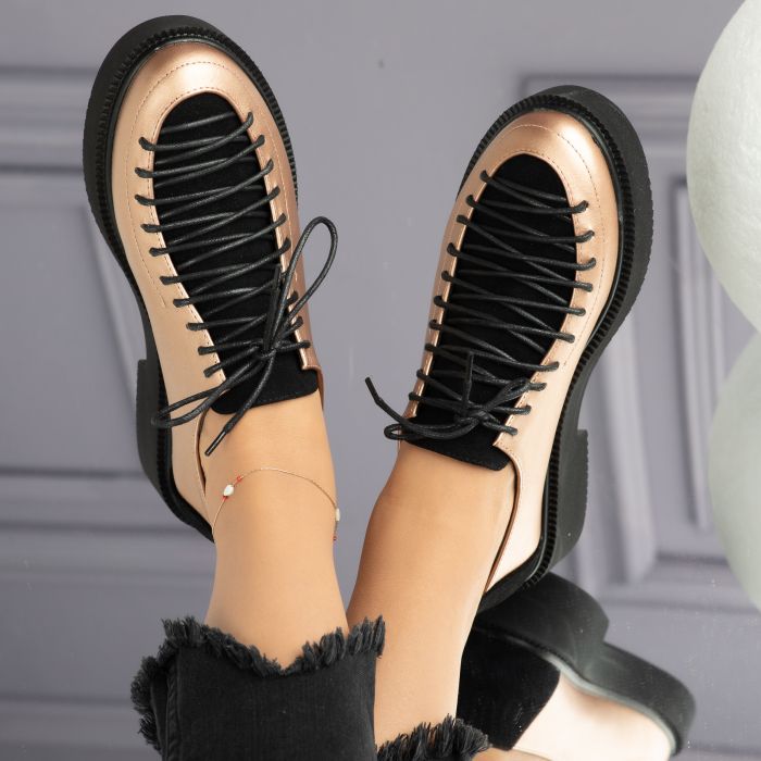 Pantofi Casual Dama Andreea Roz-Aurii #9210