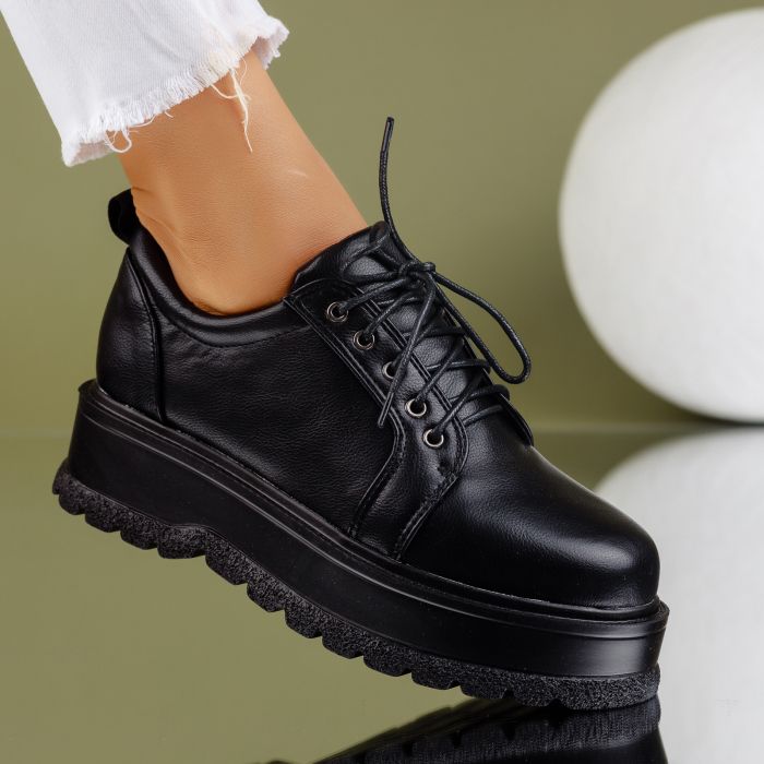 Pantofi Casual Dama Amora Negri #9213