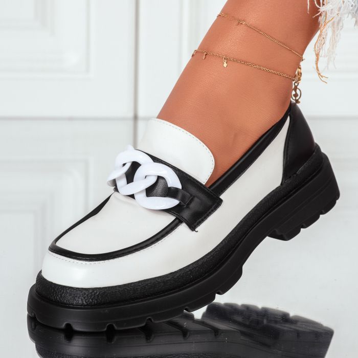 Pantofi Casual Dama Lucia2 Albi#9091